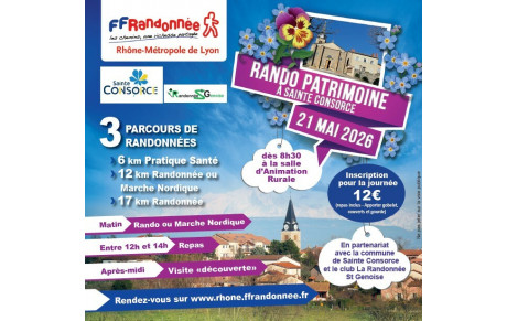 Rando du Patrimoine du jeudi 21 mai 2026